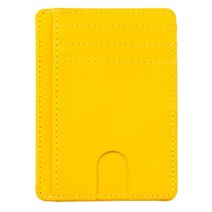 Unisex RFID 차단 신용 카드 홀더 울트라 슬림 지갑 미니멀리스트 카드 지갑