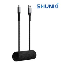 [슌키] 코일 USB-A to C 고속충전 케이블, 1개