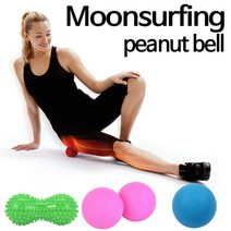 문서핑 싱글 더블 땅콩볼 도깨비볼 3종 마사지볼, 더블 땅콩볼(색상_랜덤발송)