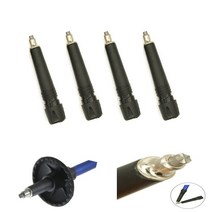 스키폴 스키스틱 4 pcs 텅스텐 카바이드 팁 트레킹 폴 노르딕 워크 등반 교체 야외