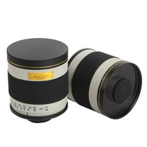캠코더렌즈 카메라렌즈 Lightdow-500mm F6.3 망원 미러 렌즈 + T2 마운트 어댑터 링 캐논 니콘 펜탁스 DSL, 06 캐논