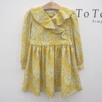 토토헤로스 러플카라꽃원피스 12112-130-0211