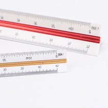 HY 삼각스케일자 고배율 저배율 제도용방안자 제도자, 30cm - 저배율