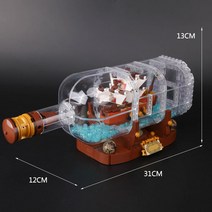 엘엘상사 레고 호환 블럭 캐리비안 해적 병속의 해적선, 1 일반