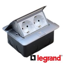 legrand 르그랑 아테오 팝업 빌트인 플로어 바닥 매입 콘센트 8P USB HDMI 박스, 다국적콘센트1구+서라운드, 골드