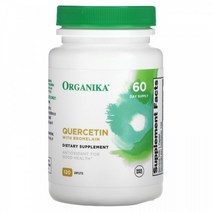 Organika Quercetin with Bromelain 120 Caplets, 120정