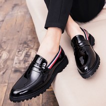 Q1040118 유광 보트슈즈 컬러 패션 신사구두 캐주얼 신발