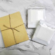 핸드드립 커피 필터 여과지 드립백 포장지 만들기 크라프트 봉투 패키지, 100매세트