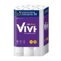 유한킴벌리 비바 도톰한 순수 3겹 33M 30롤, 1팩