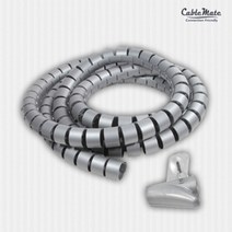 [CableMate] 케이블메이트 매직케이블 정리기 1.5M HT-15A [소/15mm] [메탈실버/1개]