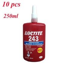 11020304050Pcs 록타이트 243 Threadlocker 스레드 씰링 접착제 이동식 나사 잠금 접착제 중간 점도, 10 pcs 250ml