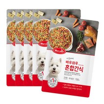 NEW바우와우 혼합 간식 150g, 5개, 혼합맛150g