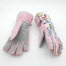 핫세이버 스키장갑 스노우 보드 방한 주니어 여성 장갑, JR35 5784연핑크K-IDOL