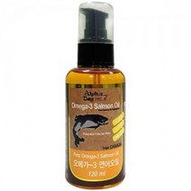 MDF6271 알파독 오메가-3 연어오일 120ml 애완용 영양제 (강아지종합영양제/고양이영양제/애견종합영양제/강아지오메가3)