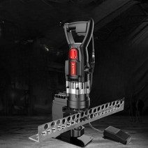 유압펀칭기 강철 타공기 앵글 펀처 구멍뚫기 아이언, 앵글 스틸  1500W+퀵 인서트 페달
