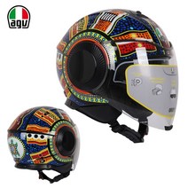 AGV 오토바이 헬멧 여름 오픈페이스 스쿠터 바이크, S, DREAMTIME
