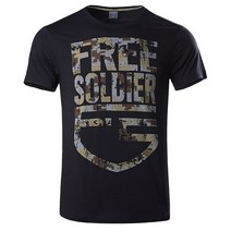 컴뱃셔츠 특전사티셔츠 크로스핏티셔츠 FREE SOLDIER 남성용 통기성 반팔 티셔츠 CORDURA 원단 야외 전술