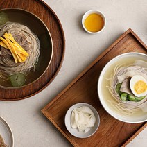[캐비아] 삼원가든 서울식 물냉면2팩+능라도 평양냉면2팩, 상세 설명 참조