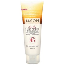 Jason 내츄럴 패밀리 천연 선크림 SPF 45 113 g(4 oz) 2팩