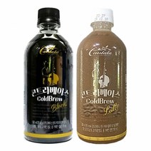 칸타타 콘트라베이스 콜드브루 라떼 500ml x6펫 커피 음료 대용량 고카페인 달달한 사무실 편의점 음료수, 6개