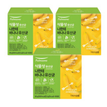 개별특허 식물성유산균 신 프리 프로 포스트 바이오틱스 풀무원 나한테 바나나 유산균 60포 3개, 본품 (1.5g x 60포) 3개