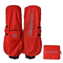 리젠시 경량 트래블 스카치 골프백 항공커버 파우치 일체형, 레드