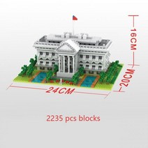 중국레고 에펠탑 블록 빌딩 성인용 건설 세트 루브르 빅벤 쌍, White House in bag