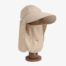 골프 라운딩 여성 캐디 얼굴가리개모자 물놀이패션 햇빛차단 휴양지룩 바닷가코디