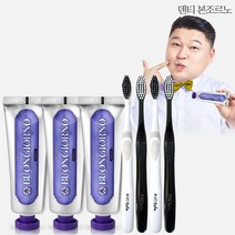 덴티본조르노 잇몸치약 100g 3개+칫솔 4개/치약추천/칫솔추천, 단품