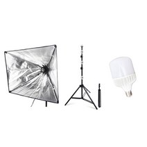 생활살림 셀프 돌잔치 쇼핑몰 상품 사진 촬영조명, 소프트박스_1구+삼각대+Cityo LED1개