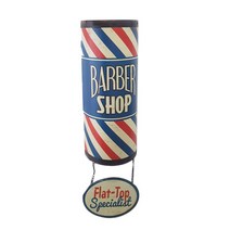 바버샵 미용실 빈티지 인테리어 바버폴 싸인볼 벽장식, 2개