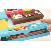 플라스틱필통 만들기 빠띠라인 나노블럭 필통 이쁜 파우치 심플한 에코 고등 학생필통 케이스 예쁜 어린이필통 디자인 캐릭터필통 사각필통 펜케이스 펜슬케이스, 여자