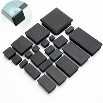 트랙터 의자 부품 2/4/10pcs 정사각형 플라스틱 블랙 블랭킹 엔드 캡 튜브 파이프 삽입 플러그 마개 10x10, 03 10PCS_03 22x22mm