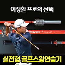 그립 프리미엄 골프 스윙기 스윙기구 스윙교정기 골프스윙 연습도구 바디턴도구 비거리증가 헤드 무게조절 도구 용품, 이정환프로 골프스윙연습기_여성용