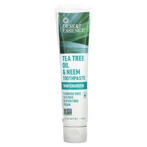 Desert Essence 데저트에센스 티트리 오일 & 님 치약 윈터그린 6.25 oz (176 g), 2개