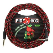 PIGHOG 피그호그 케이블 PCH20-PLR (6m ㄱ자형) 노이즈리스 기타케이블 TARTAN PLAID Cable