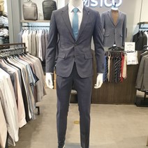 [에스티코] [BLACK]MARLANE S/PATTERN 네이비 정장세트 73QASSJSAN