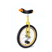 엠제이 BCC002 외발자전거 16/18/20 인치 초보용 입문용, 18, 옐로우