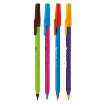 모나미 153스틱 비비드볼펜 0.7mm 1타스, 블루, 3개