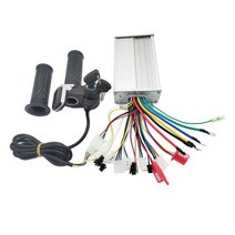 전기 자전거 부품 자전거/자전거 스쿠터 듀얼 모드 브러시리스 컨트롤러 36V/48 500W & 스로틀 키트, 36V 500W