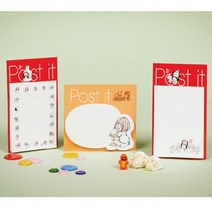 디자인토스트포스트잇-예수님과아이들외/일러스트메모지/포스트잇/교회학교/기독교문구/기독교팬시, 03.포스트잇3-여자아이와곰