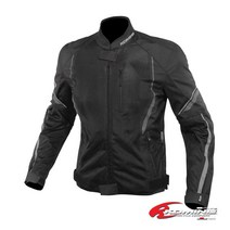 [코미네 KOMINE] JK-146 Protect Half Mesh Jacket 프로텍트 하프 메쉬 자켓, BLACK/RED
