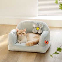 Pet Park 반려묘 강아지 사계절 탈부착 소파WSFBH-55VOJ, 흰색 소파 45*37*33cm