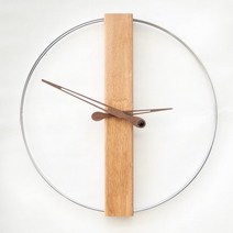 기타 바보사랑[로얄데코]우드 필러 와이어 인테리어 벽시계, 모던무드