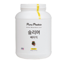 핏츠 단백질 보충제 쉐이크 슬리머 베이직 초코 핏츠 + 쉐이커 + 스푼 + 파우치, 1500g, 1개