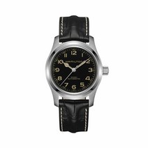 해밀턴 H70605731 카키필드 머피 오토 남성 가죽 42mm