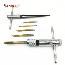 드릴탭 핸디 m3M8 탭 & 렌치 테이퍼 리머 챔 퍼링 커터 Wookworking 가제트 zm56에 연마 드릴 비트, 한개옵션0