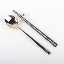 국산 터틀 한식수저 숟가락 젓가락 심플 수저세트 올스테인레스 거북이각인, 2Pset