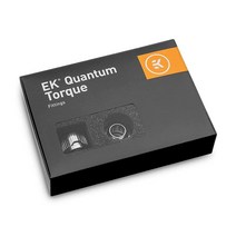 EKWB EK-퀀텀 토크 HDC-12 압축 피팅 리지드 튜빙 12mm OD 블랙 6팩, Nickel