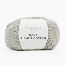 베이비 알파카 1볼 50g 215m 대바늘실 뜨개실 고급의류실, 245.웜그레이, 1개